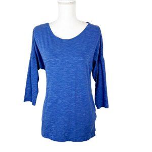 Columbia Shirt Women Medium Blue Quarter Sleeve Drop Shoulder Active Tunic Top